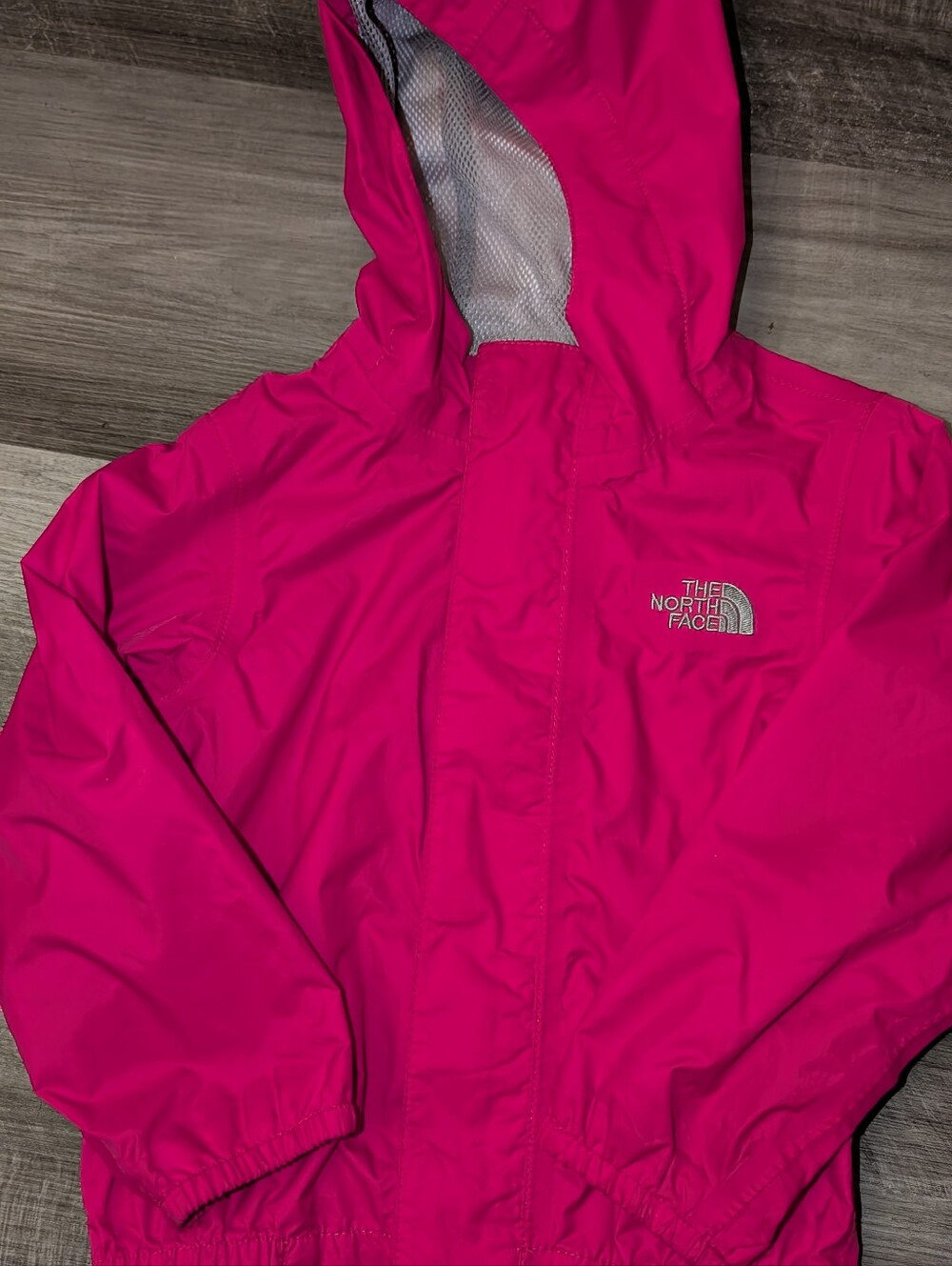 The North Face Kids Hot Pink Hooded Rain Jacket